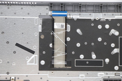 Lenovo IdeaPad 3-17ADA6 3-17ALC6 Keyboard Palmrest Top Cover US Blue 5CB1C81076