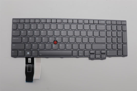 Lenovo ThinkPad T16 Gen 2 P16s Gen 2 Keyboard US Euro Grey Backlit 5N21K05473