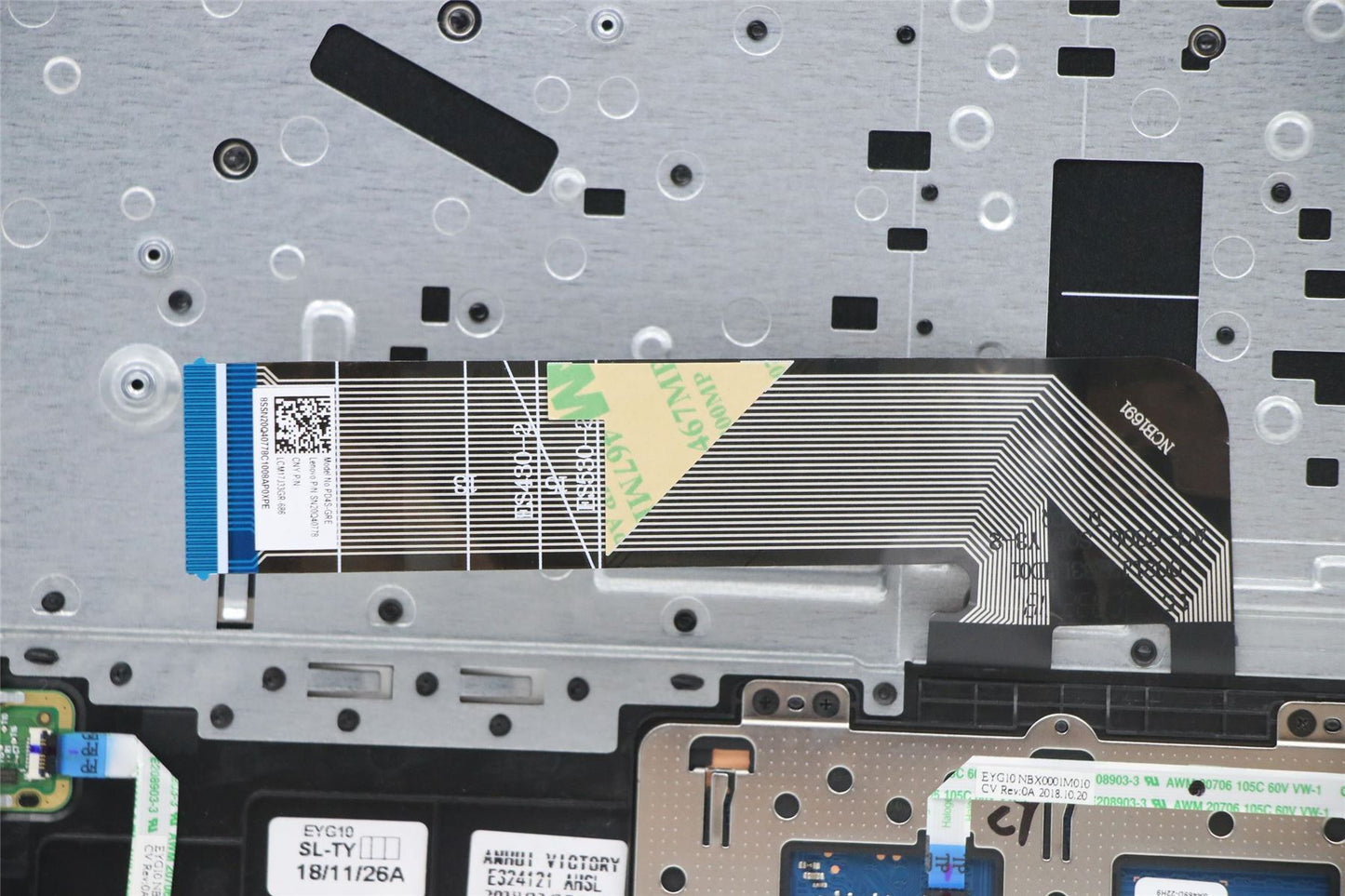 Lenovo Yoga 530-14ARR Keyboard Palmrest Top Cover Greek Black 5CB0R47248