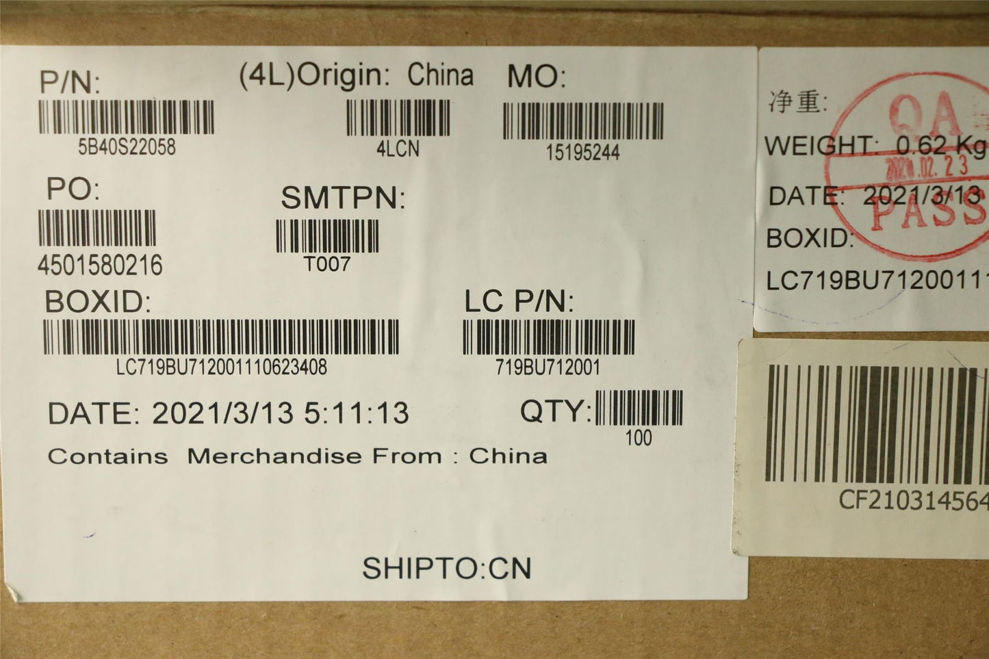 Lenovo 5B40S22058 HDD Bracket L82H9