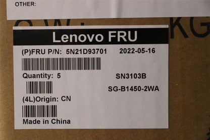 Lenovo ThinkPad T16 Gen 1 P16s Gen 1 L15 Gen 3 s Keyboard Black 5N21D93701