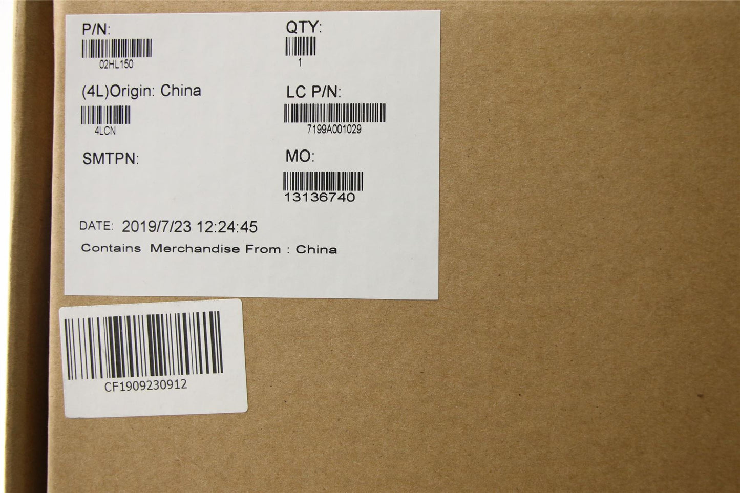 Lenovo ThinkPad ThinkPad X1 3rd Gen Dock Keyboard Palmrest Touchpad US 02HL150