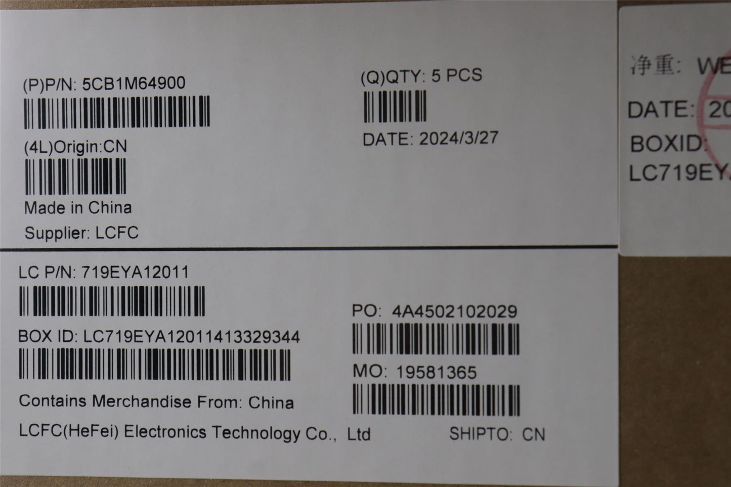 Lenovo Upper Case ASM_ITA L 83DERGB 5CB1M64900
