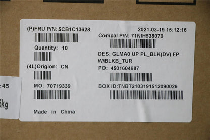 Lenovo Upper C82LM PL_BLKD FP BLKB_TUR 5CB1C13628