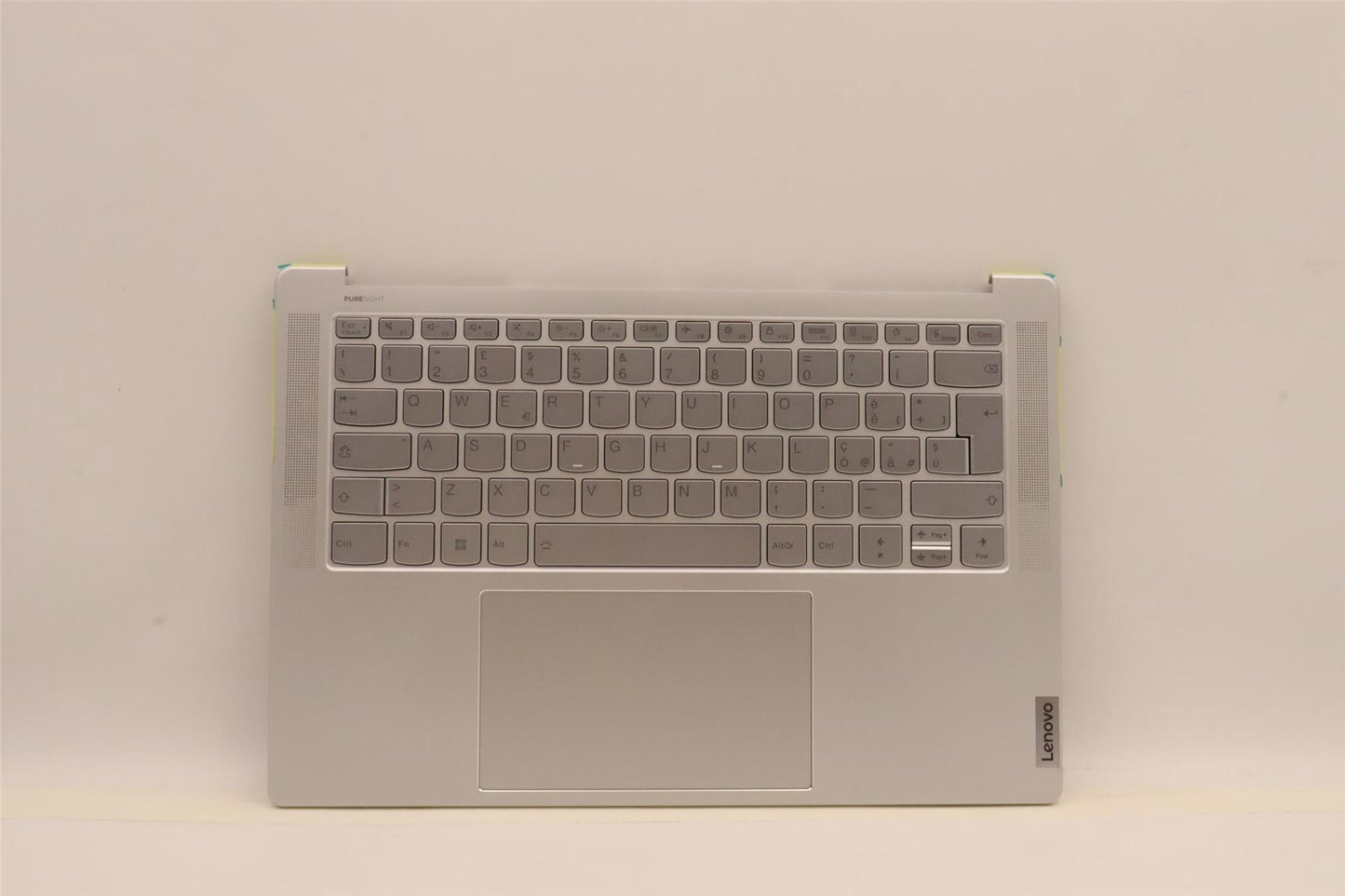 Lenovo Yoga 7 14IAH7 Palmrest Cover Touchpad Keyboard Italian Silver 5CB1J30311