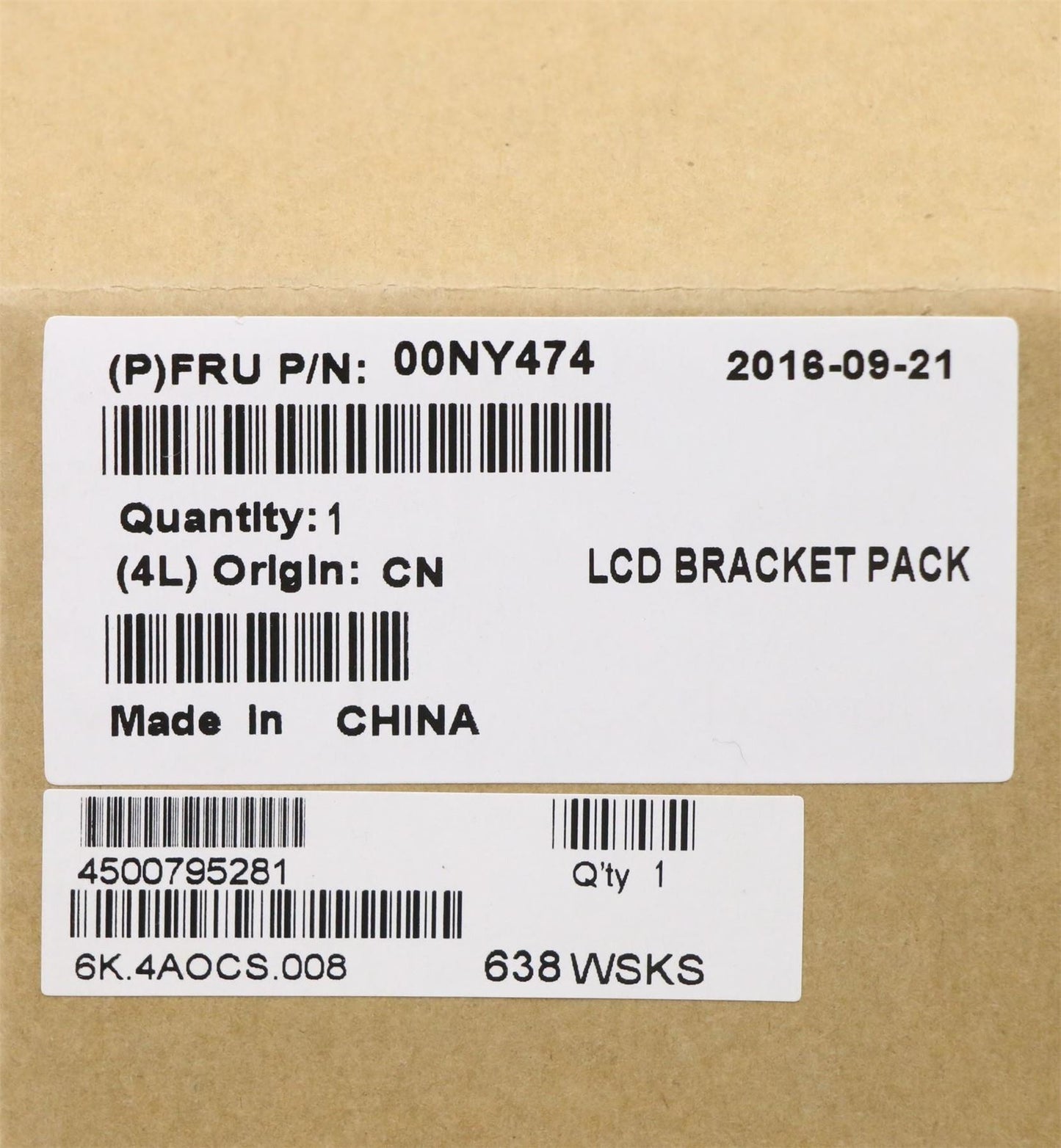 Lenovo LCD support braket,L+R,PANA 00NY474
