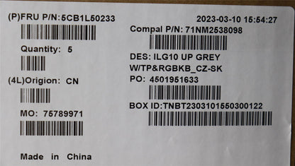Lenovo LOQ 15APH8 LOQ 15IRH8 Palmrest Cover Touchpad Keyboard Grey 5CB1L50233