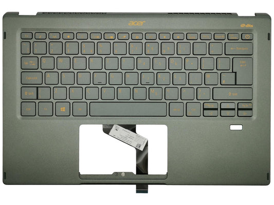 Acer Swift SF514-55GT SF514-55T Palmrest Cover Keyboard UK Green 6B.HX8N8.031