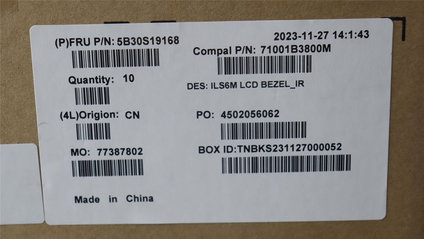 Lenovo LCD Bezel C 83DC IR 5B30S19168