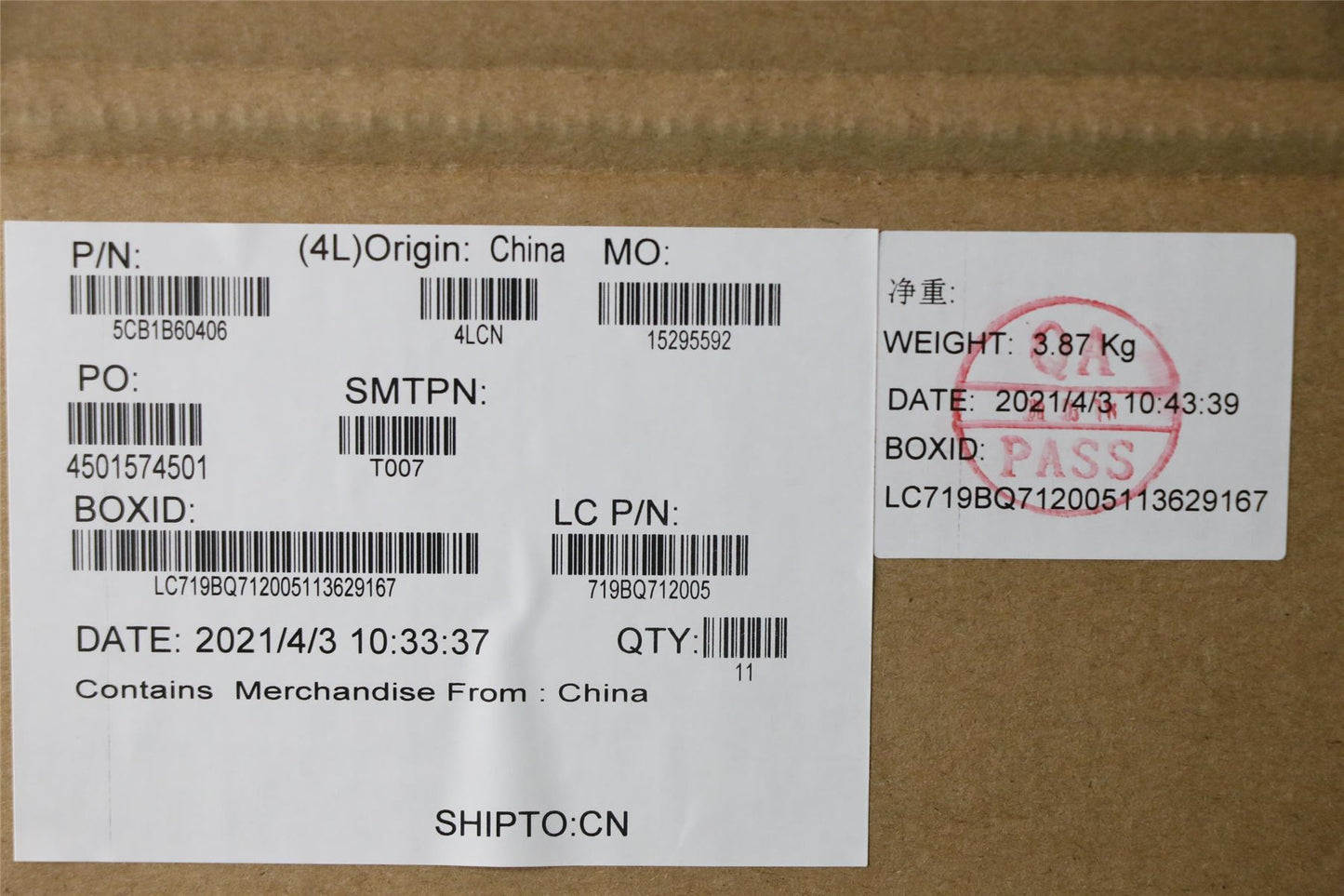 Lenovo Lower Case L 82H7 SP_SA_DIS 5CB1B60406