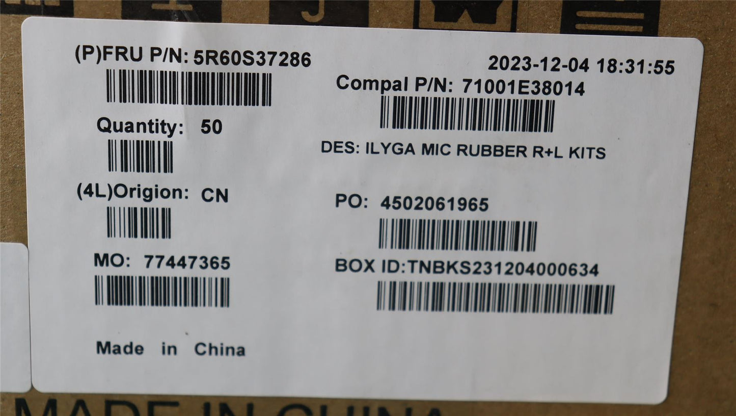 Lenovo RUBBER MIC rubber C 83FD R+L 10pcs 5R60S37286
