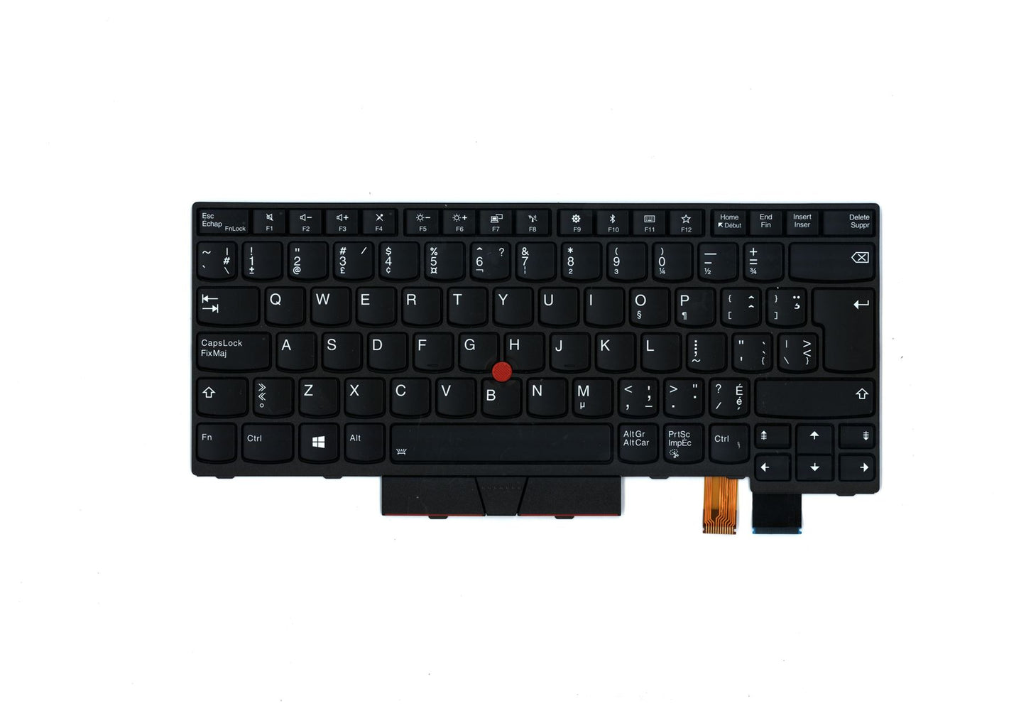 Lenovo ThinkPad T480 Keyboard Canadian French Black Backlit 01HX456