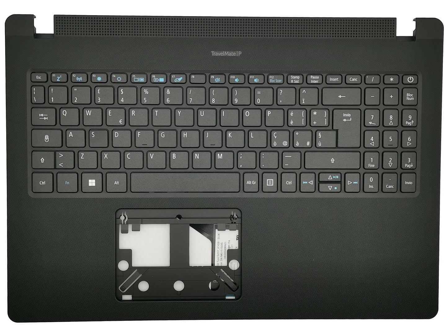 Acer Travelmate P215-53 P215-53G Palmrest Cover Keyboard Italian 6B.VPRN7.016