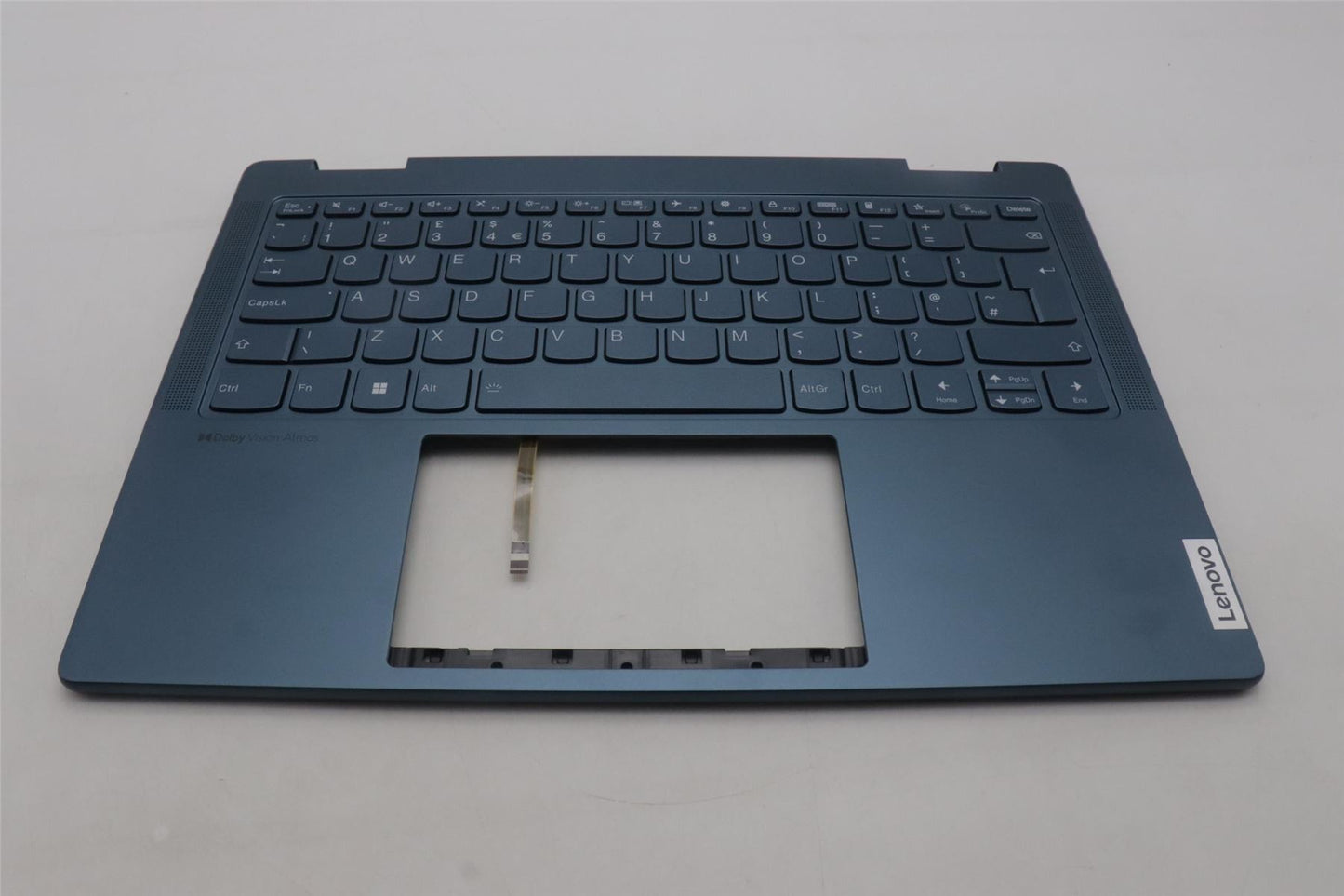 Lenovo Yoga 7 14IRL8 Keyboard Palmrest Top Cover UK Tidal Teal 5CB1L40869
