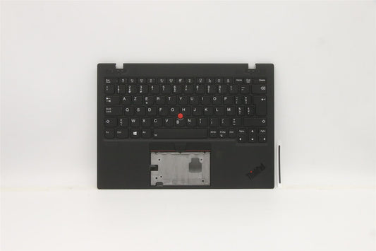 Lenovo ThinkPad X1 Gen 1 Keyboard Palmrest Top Cover Belgian Black 5M11B38383