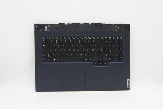 Lenovo Legion 5 17ACH6 Palmrest Cover Touchpad Keyboard Nordic Blue 5CB1D01927