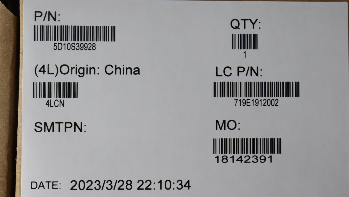 Lenovo LCD MODULE L 83B1OATOLEDWQUXGA 5D10S39928