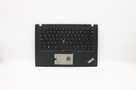 Lenovo ThinkPad T490s Keyboard Palmrest Top Cover Icelandic Black 02HM217
