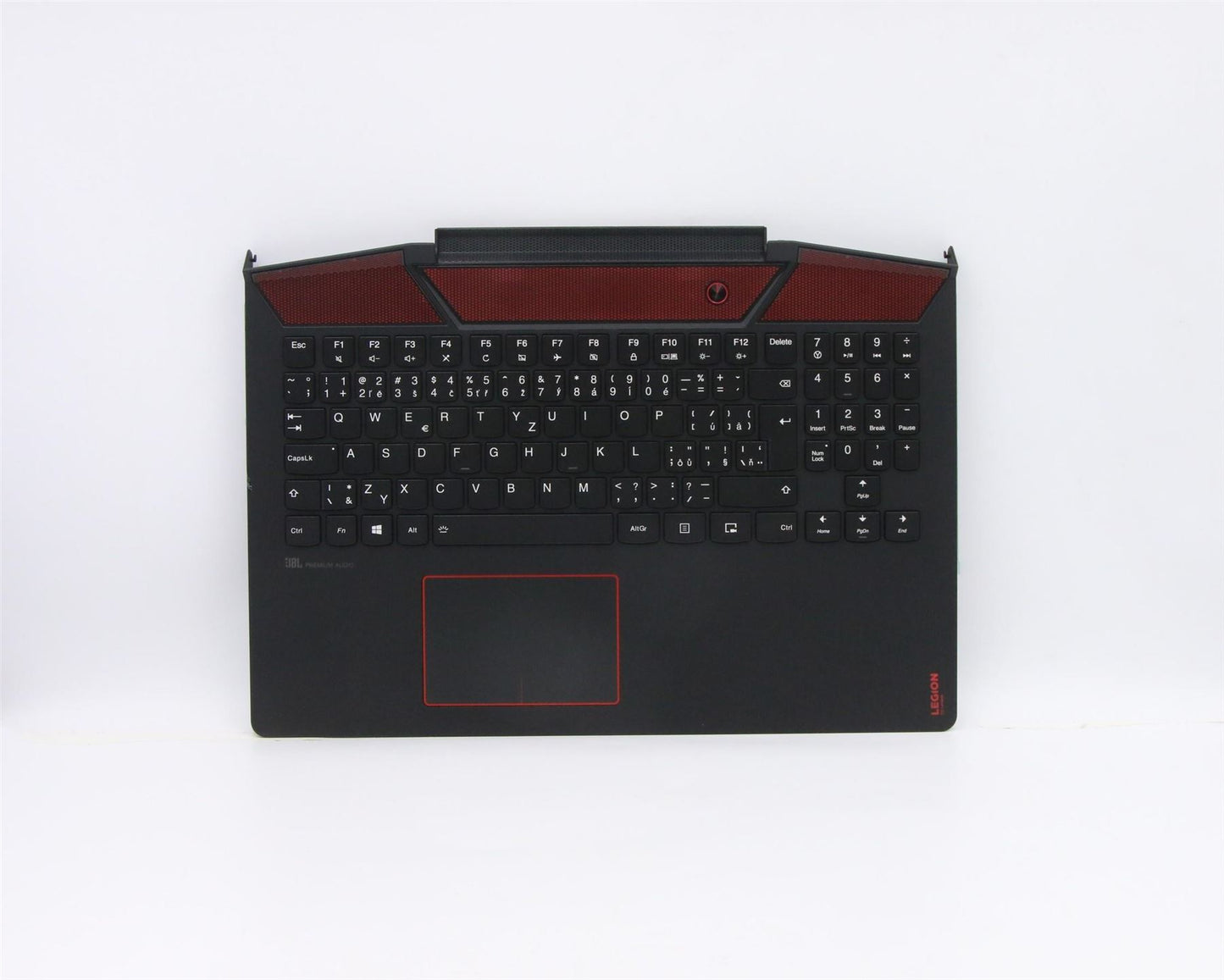 Lenovo Legion Y720 15IKB Palmrest Cover Touchpad Keyboard Black Red 5CB0N67267