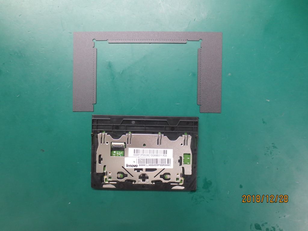 Lenovo Padme_FRU CS16 2BCP Large Glass PCB, HHK Deep Black, SOVP&MP, Synaptics Chicony Board 01LX660
