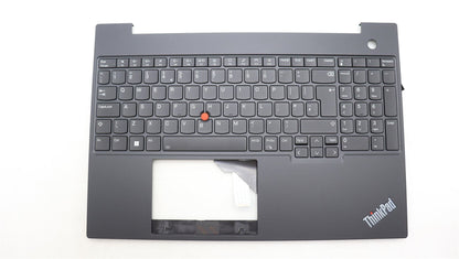 Lenovo ThinkPad E16 Gen 1 Palmrest Cover Keyboard UK Black Backlit 5M11J05729