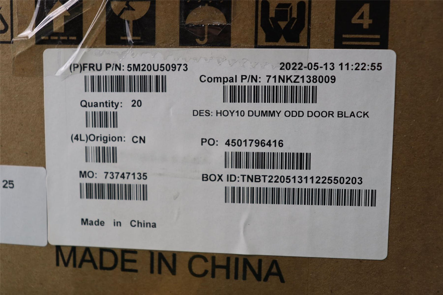Lenovo MECHANICAL Dummy Bezel ODD,B,AIO N3-3 24 5M20U50973