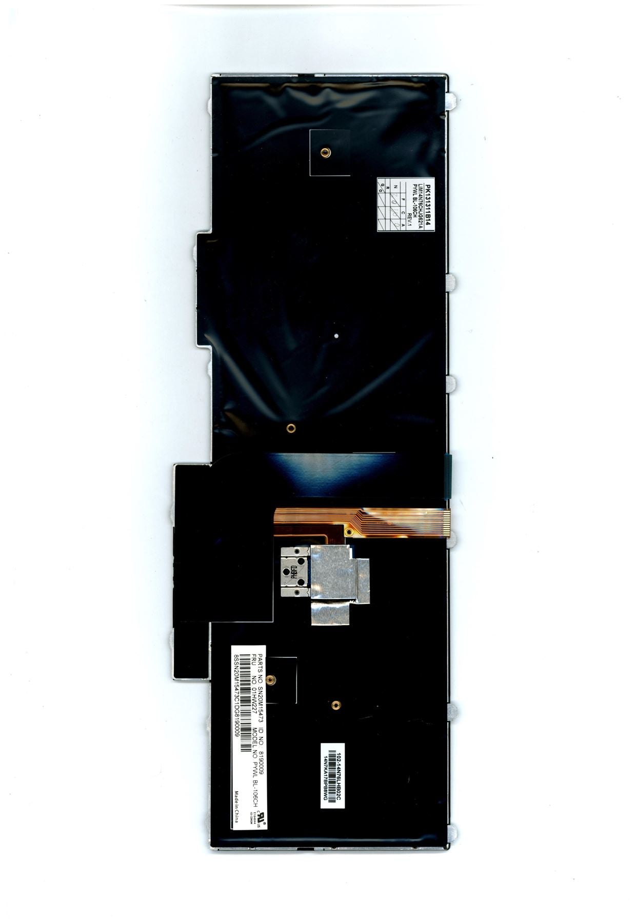 Lenovo ThinkPad P51 P71 Keyboard Swiss Black Backlit 01HW227