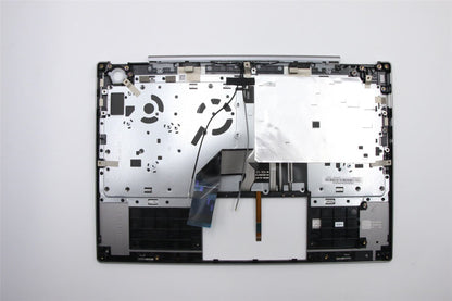 Lenovo ThinkBook 13s-IWL Palmrest Cover Keyboard US Silver Backlit 5CB0U43207
