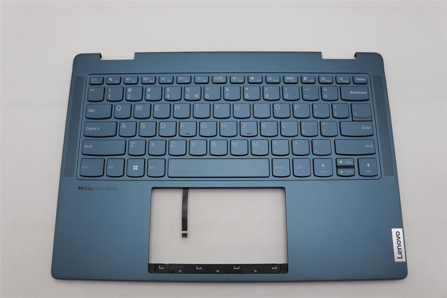 Lenovo Yoga 7 14ARP8 Keyboard Palmrest Top Cover US Euro Tidal Teal 5CB1L48338