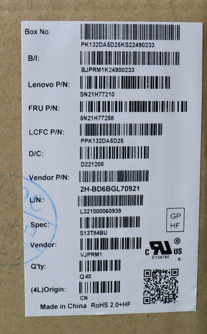 Lenovo ThinkPad X13 Gen 3 L13 Gen 4 L13 Gen 3 Keyboard Bulgarian Grey 5N21H77258