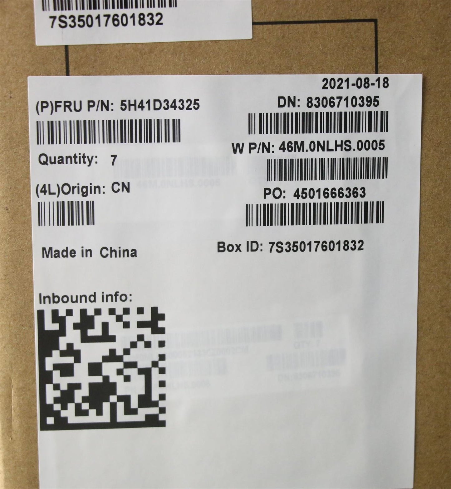 Lenovo ThinkPad P1 Gen 4 Thermal Heatsink Cooling Fan 5H41D34325