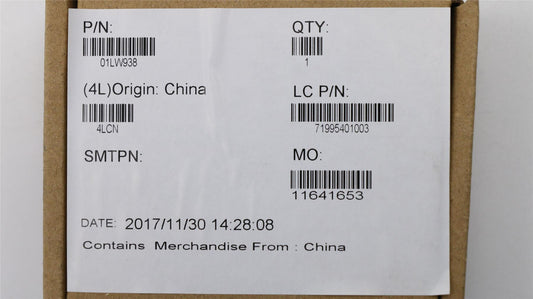 Lenovo 01LW938 LABEL FRU Brand name label