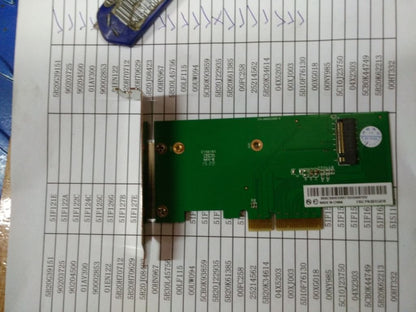 Lenovo PCIeX4 to card LP M.2 SSD Riser PCIe PCI x4 Board 00XG018