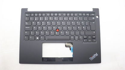 Lenovo ThinkPad E14 Gen 5 Keyboard Palmrest Top Cover Norwegian Black 5M11L92560