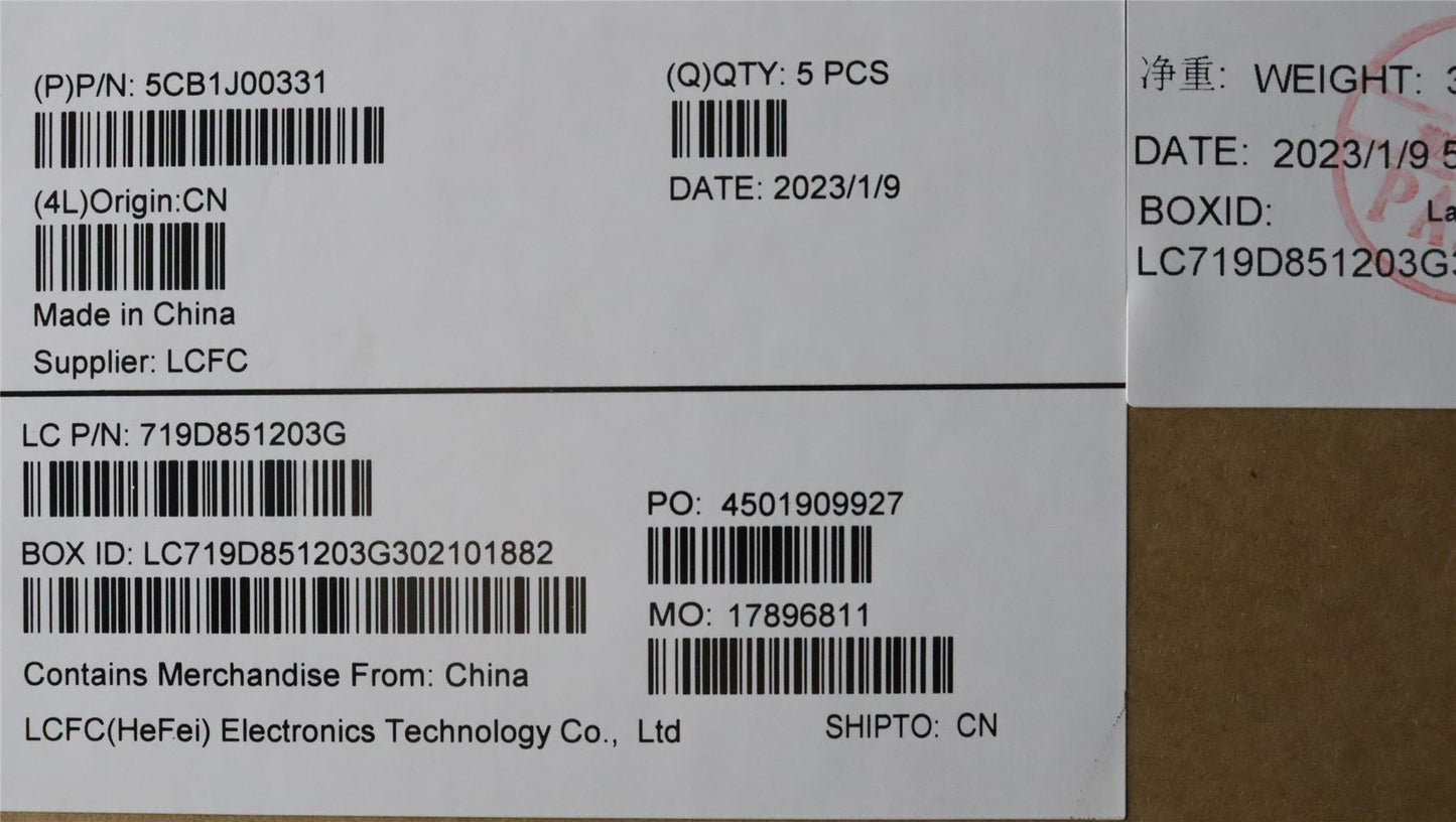 Lenovo Upper Case ASM_PORL82SFFP_AB_NB_PC 5CB1J00331