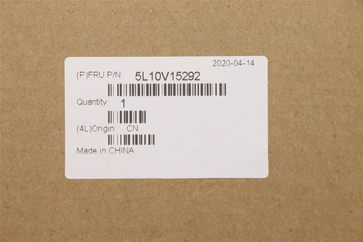 Lenovo 5L10V15292 LABEL Ares FRU GEO Label Kit Black