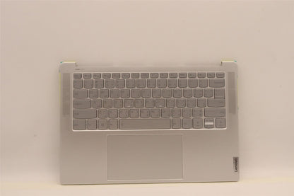 Lenovo Yoga 7 14IAH7 Palmrest Cover Touchpad Keyboard Arabic Silver 5CB1J23841