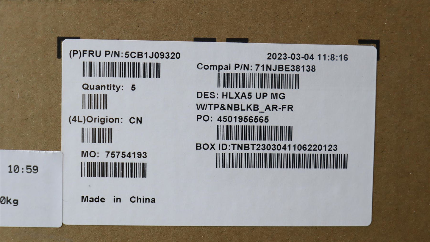 Lenovo ThinkBook 15 G4 IAP Palmrest Cover Touchpad Keyboard Grey 5CB1J09320