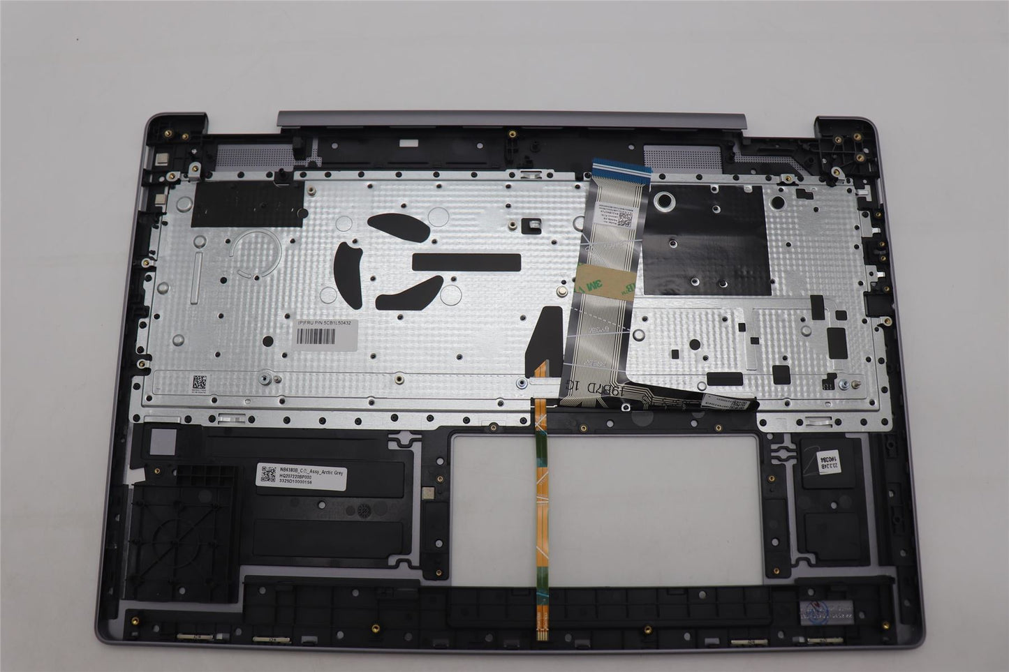 Lenovo Yoga 7 16ARP8 Keyboard Palmrest Top Cover French Arctic Grey 5CB1L50432
