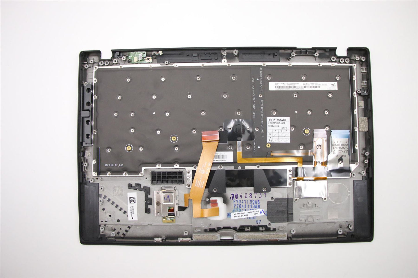 Lenovo Carbon X1 5th Keyboard Palmrest Top Cover Bulgairian Black 01LX504