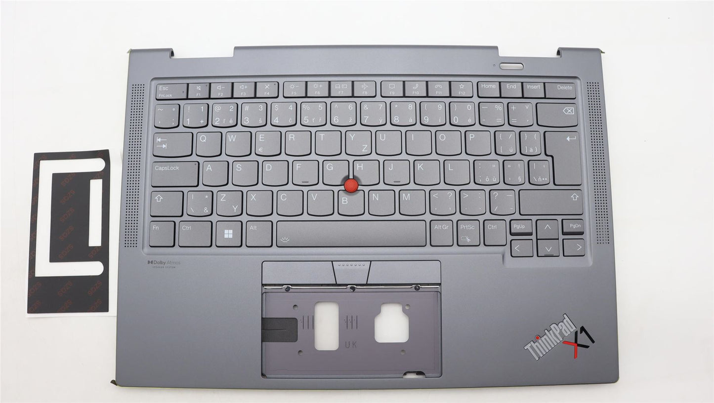 Lenovo ThinkPad X1 7th Gen Keyboard Palmrest Top Cover Storm Grey 5M11H45796