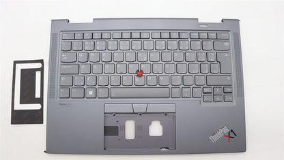 Lenovo ThinkPad X1 7th Gen Keyboard Palmrest Top Cover Storm Grey 5M11H45796