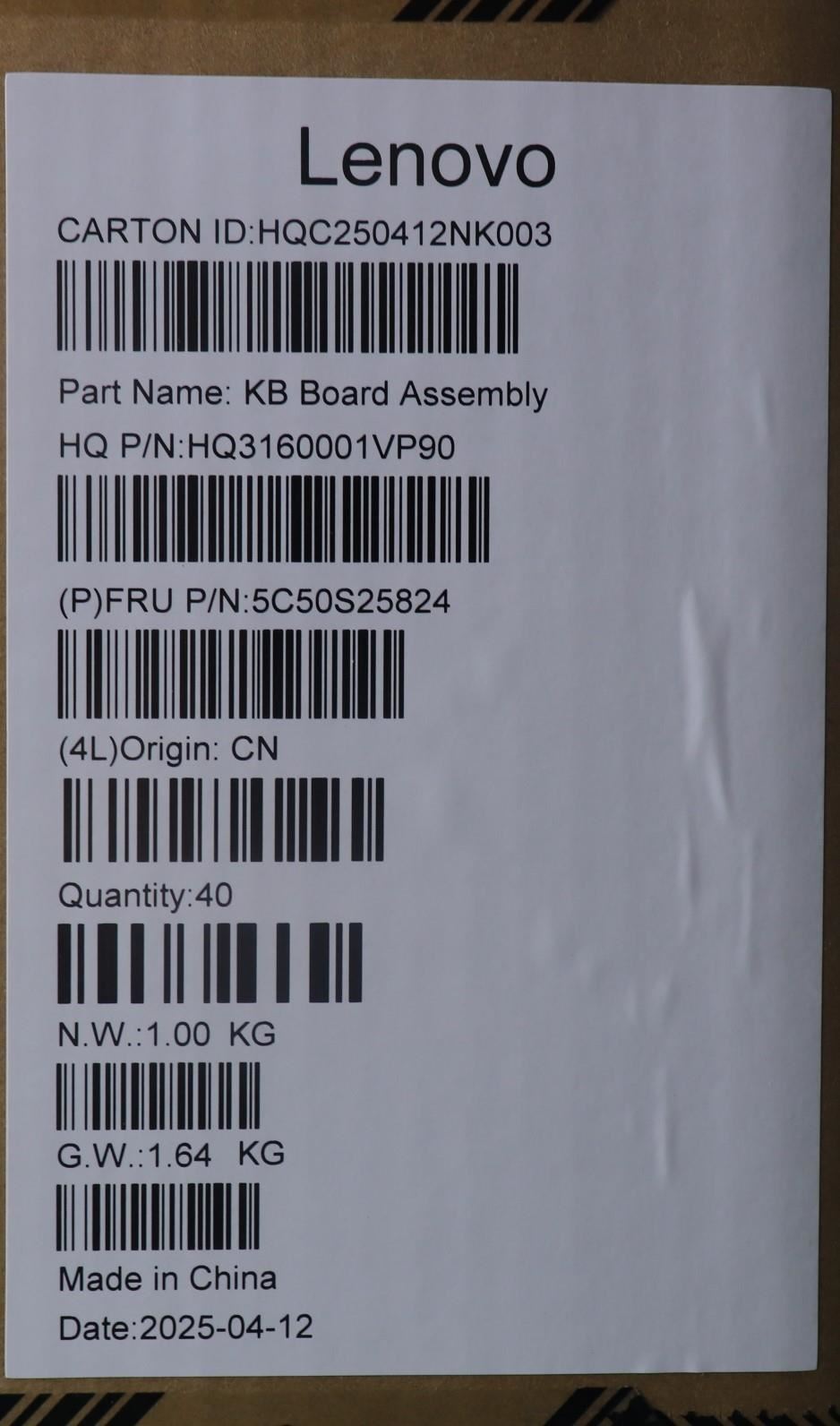 Lenovo CARDPOP Pmic H 83JU Microphone Board 5C50S25824