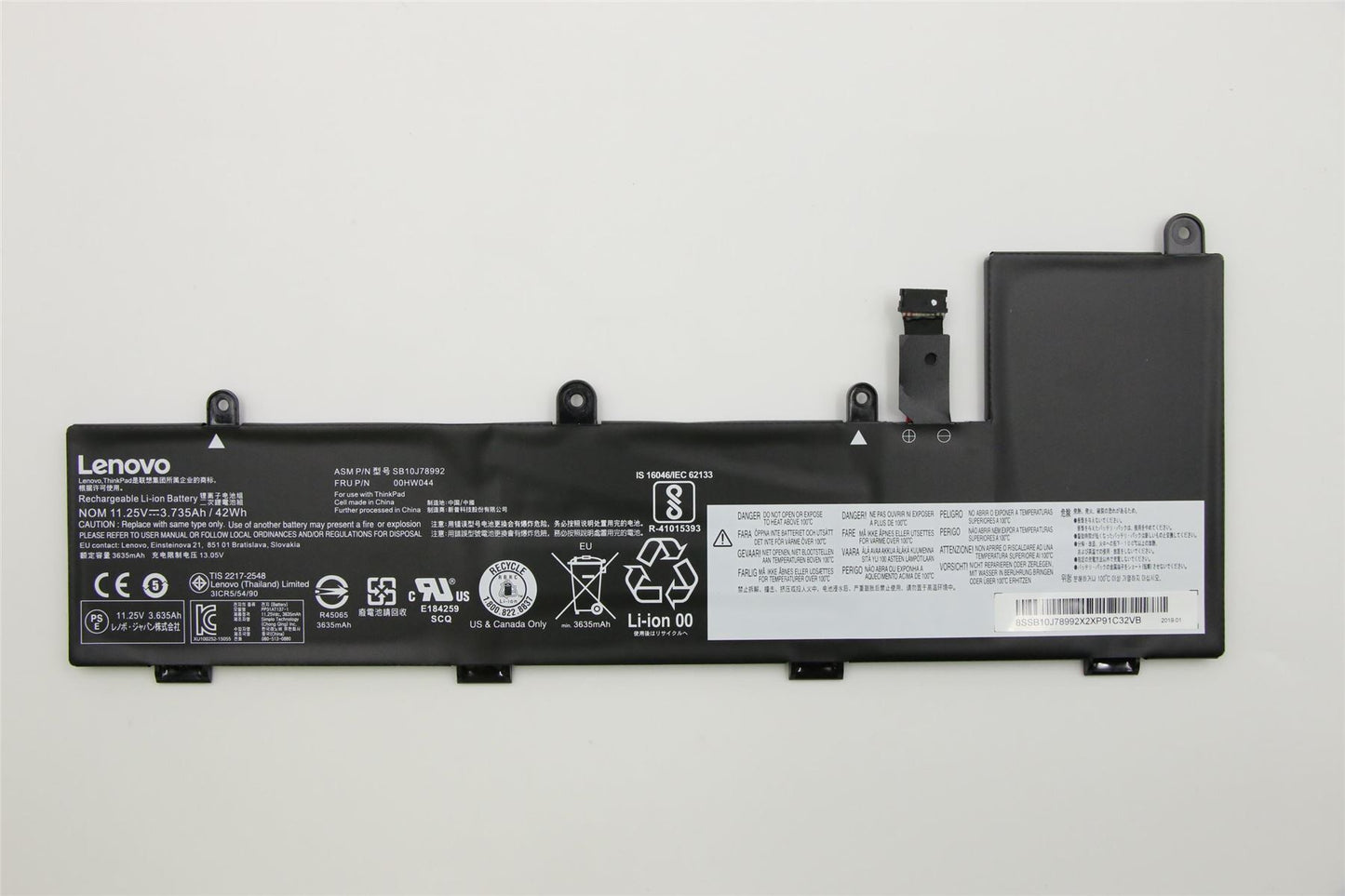 Lenovo Internal,3c,42Wh,LiIon,SMP 00HW044