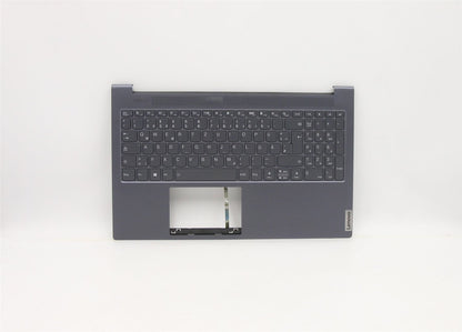 Lenovo Yoga 7-15ITL05 Keyboard Palmrest Top Cover Greek Grey Backlit 5CB1B10119