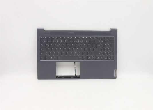 Lenovo Yoga 7-15ITL05 Keyboard Palmrest Top Cover Greek Grey Backlit 5CB1B10119