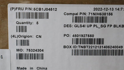 Lenovo UpperCaseASM_UKE C82SD PLSG FPBL 5CB1J04512