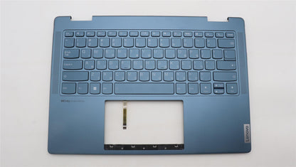 Lenovo Yoga 7 14IRL8 Keyboard Palmrest Top Cover Hebrew Tidal Teal 5CB1L40856