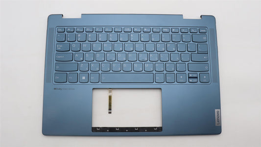 Lenovo Yoga 7 14IRL8 Keyboard Palmrest Top Cover Hebrew Tidal Teal 5CB1L40856