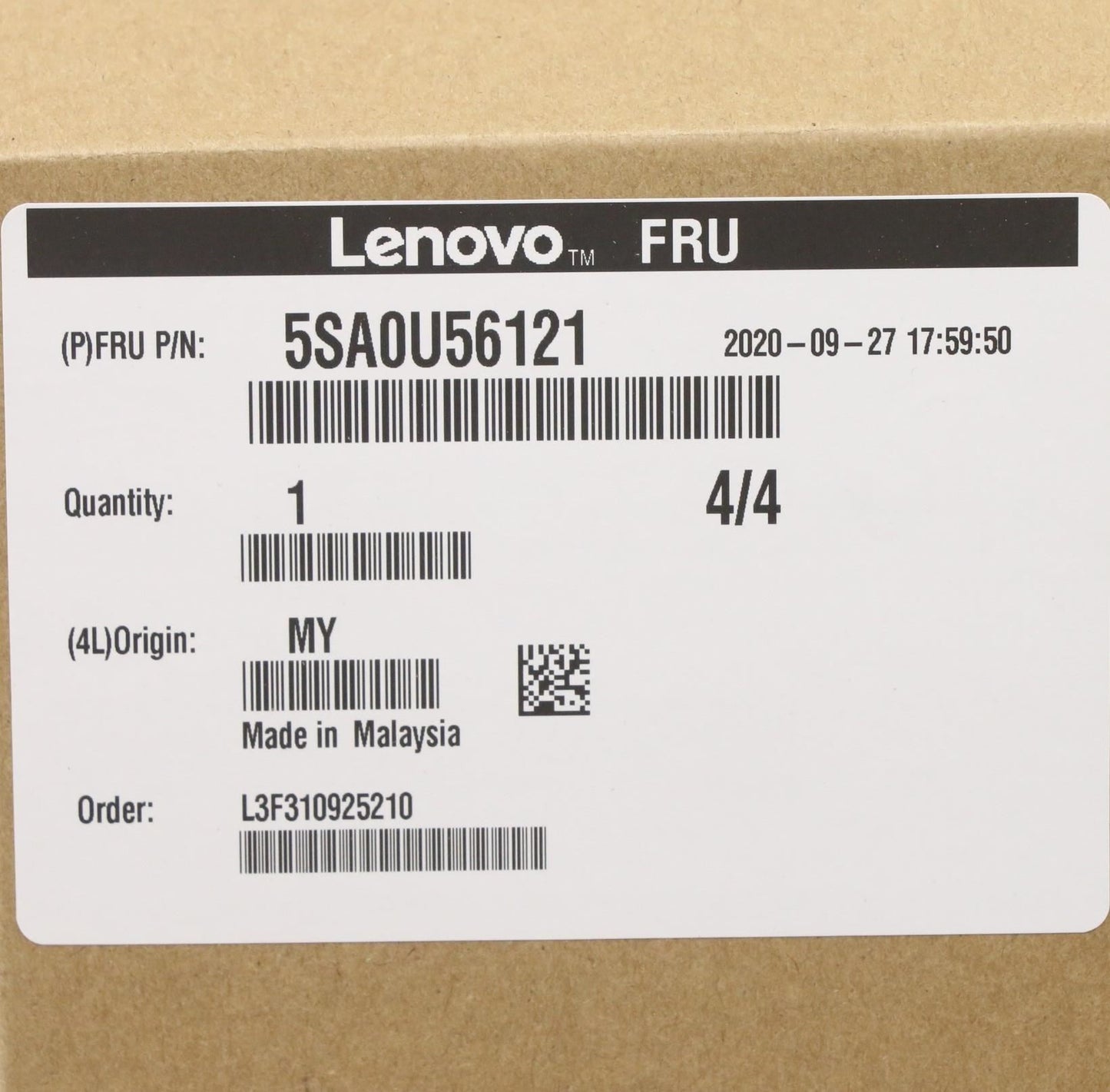 Lenovo 5SA0U56121 Xeon W-2295 3GHz/18C/24.75M 165W